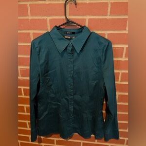 Apt. 9 Deep Teal Long Sleeve Shirt